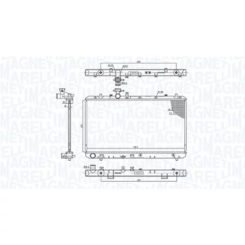 Chladič motora MAGNETI MARELLI 350213199500