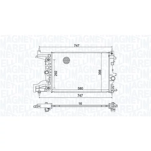 Chladič motora MAGNETI MARELLI 350213206100