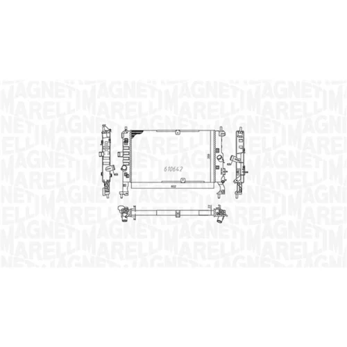 Chladič motora 350213972000 (MAGNETI MARELLI) - obr. 1
