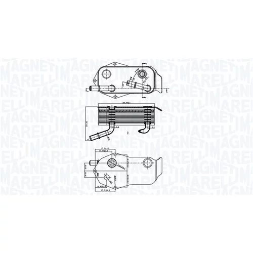 Chladič motorového oleja MAGNETI MARELLI 350300004800