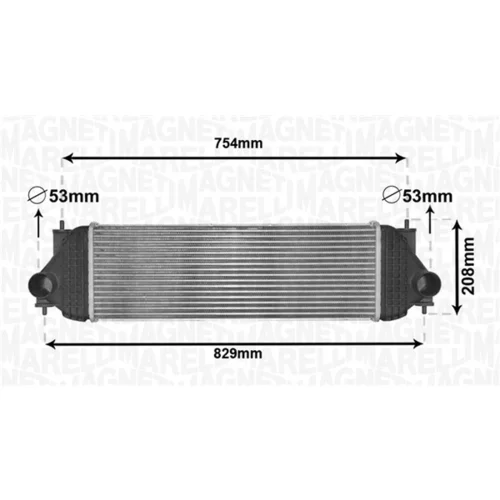Chladič plniaceho vzduchu 351319205180 (MAGNETI MARELLI)