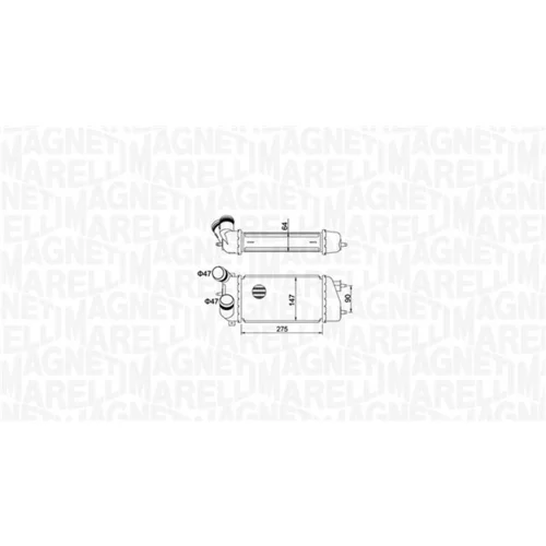 Chladič plniaceho vzduchu 351319205240 (MAGNETI MARELLI) - obr. 1