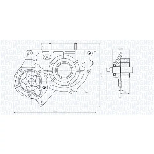 Olejové čerpadlo 351516000003 (MAGNETI MARELLI) - obr. 1