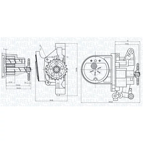 Olejové čerpadlo MAGNETI MARELLI 351516000027