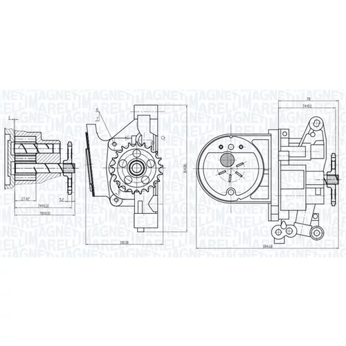 Olejové čerpadlo 351516000030 (MAGNETI MARELLI) - obr. 1