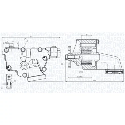 Olejové čerpadlo 351516000149 (MAGNETI MARELLI) - obr. 1