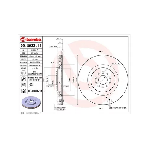 Brzdový kotúč MAGNETI MARELLI 360406000701