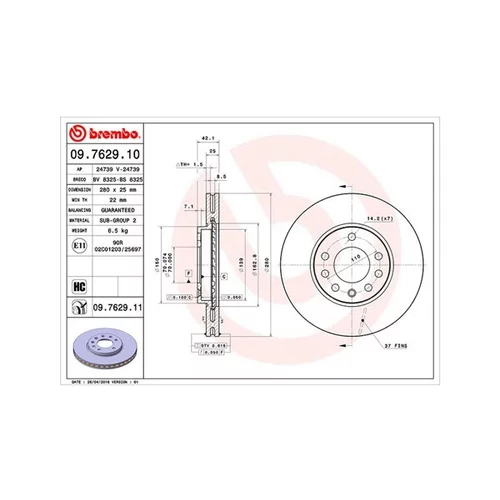 Brzdový kotúč MAGNETI MARELLI 360406038800