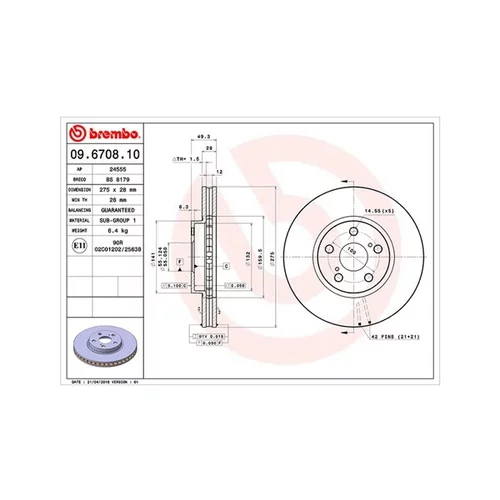 Brzdový kotúč MAGNETI MARELLI 360406047700