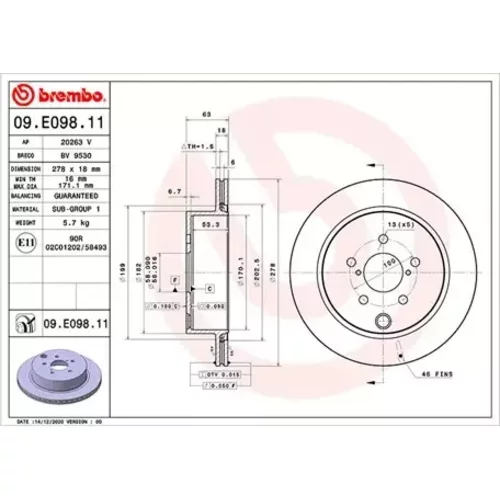 Brzdový kotúč MAGNETI MARELLI 360406172001