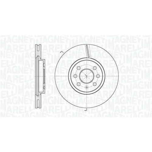 Brzdový kotúč MAGNETI MARELLI 361302040156