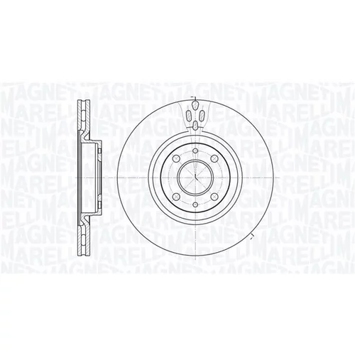 Brzdový kotúč MAGNETI MARELLI 361302040260