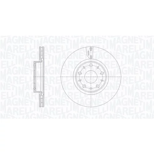 Brzdový kotúč MAGNETI MARELLI 361302040356