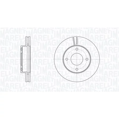 Brzdový kotúč MAGNETI MARELLI 361302040616