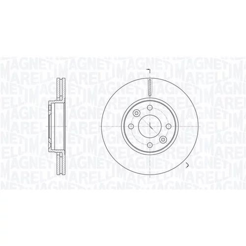 Brzdový kotúč MAGNETI MARELLI 361302040632