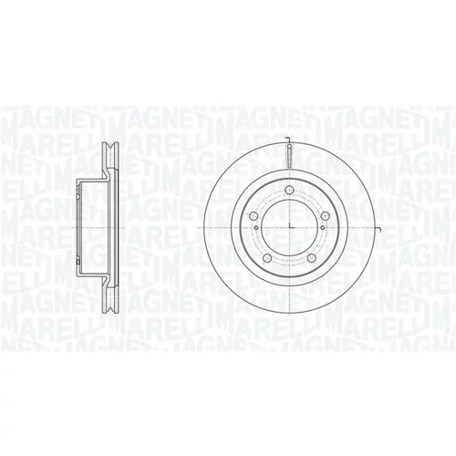 Brzdový kotúč MAGNETI MARELLI 361302040648