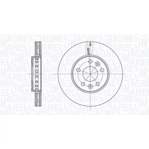 Brzdový kotúč MAGNETI MARELLI 361302040800