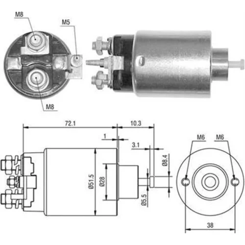 Elektromagnetický spínač pre štartér 940113050396 (MAGNETI MARELLI)