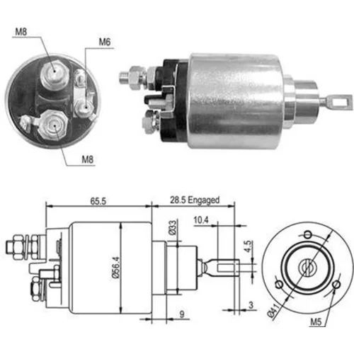 Elektromagnetický spínač pre štartér MAGNETI MARELLI 940113050429
