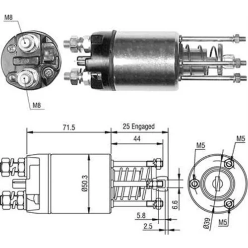 Elektromagnetický spínač pre štartér MAGNETI MARELLI 940113050460