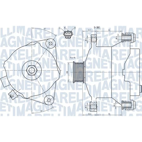 Alternátor MAGNETI MARELLI 063731483010