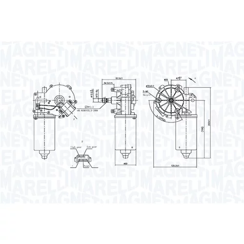 Motor stieračov MAGNETI MARELLI 064361400010