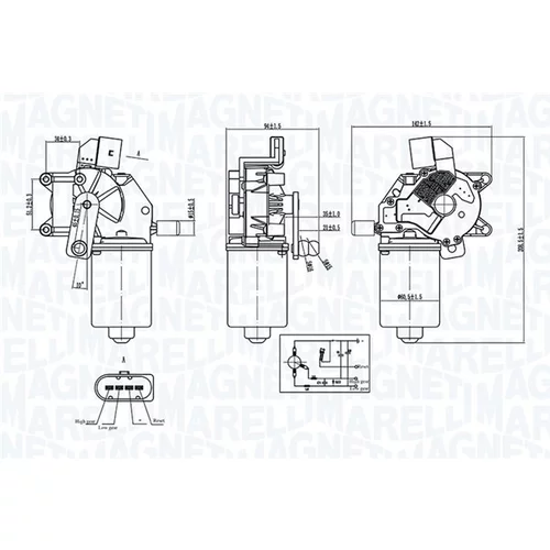Motor stieračov MAGNETI MARELLI 064376600010