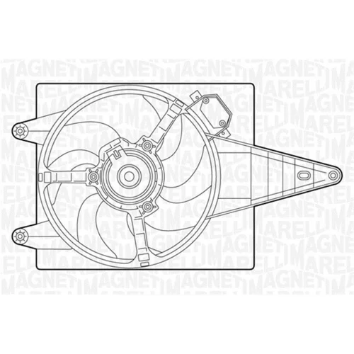 Ventilátor chladenia motora MAGNETI MARELLI 069402271010
