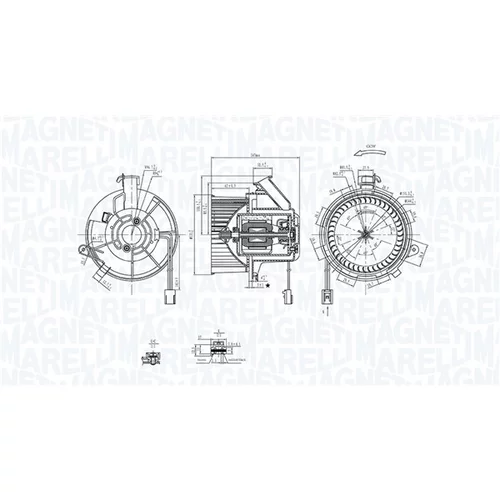 Vnútorný ventilátor 069412290010 (MAGNETI MARELLI) - obr. 1