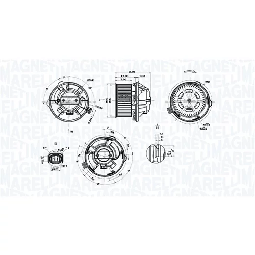 Vnútorný ventilátor 069412389010 (MAGNETI MARELLI) - obr. 1