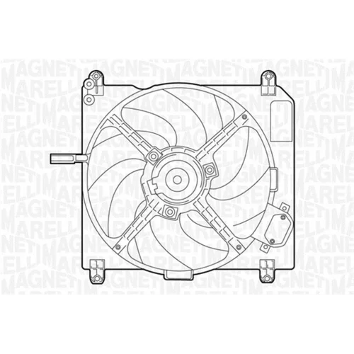 Ventilátor chladenia motora MAGNETI MARELLI 069422011010