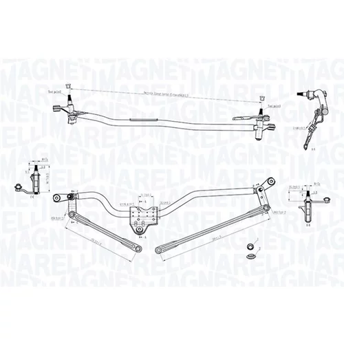 Mechanizmus stieračov MAGNETI MARELLI 085570750010