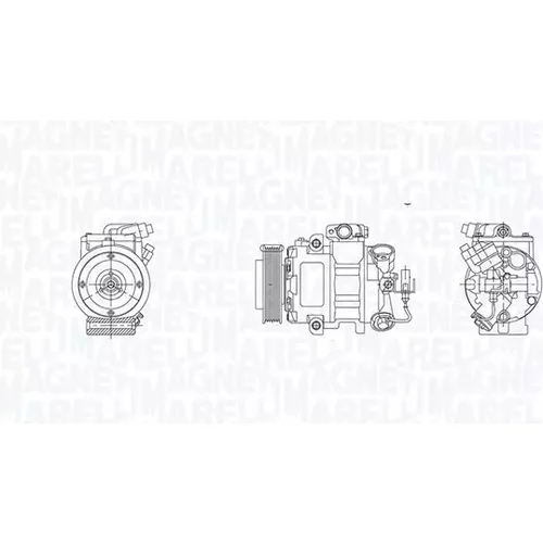 Kompresor klimatizácie MAGNETI MARELLI 350103030001