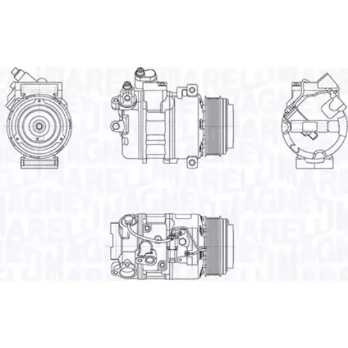 Kompresor klimatizácie MAGNETI MARELLI 350103030004