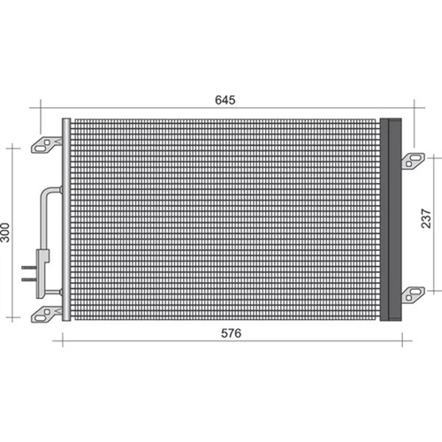 Kondenzátor klimatizácie MAGNETI MARELLI 350203269000