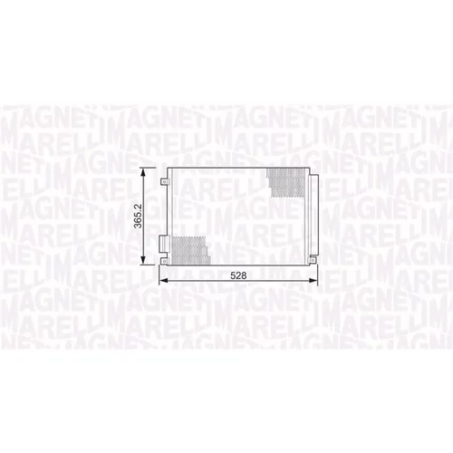 Kondenzátor klimatizácie 350203497000 (MAGNETI MARELLI) - obr. 1