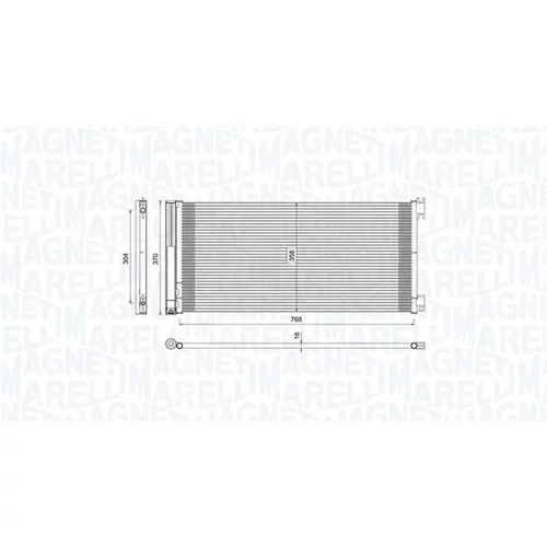 Kondenzátor klimatizácie 350203808000 (MAGNETI MARELLI) - obr. 1