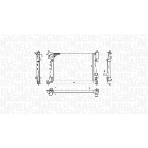 Chladič motora 350213157900 (MAGNETI MARELLI) - obr. 1