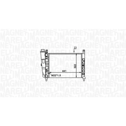 Chladič motora 350213162300 (MAGNETI MARELLI) - obr. 1