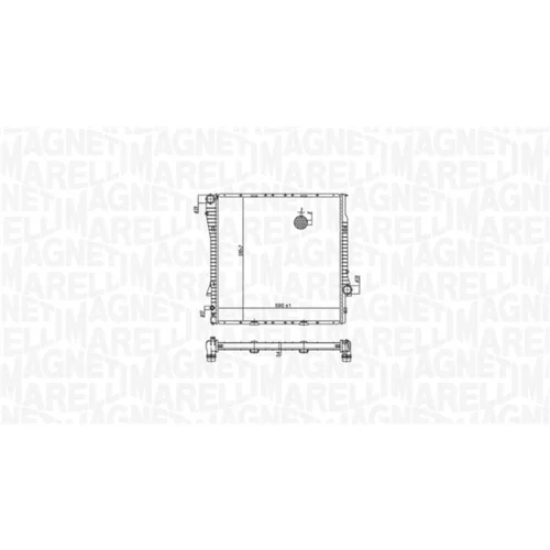 Chladič motora 350213177700 (MAGNETI MARELLI) - obr. 1