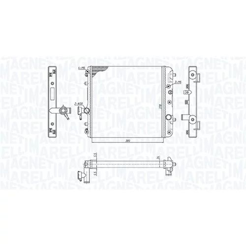 Chladič motora 350213186100 (MAGNETI MARELLI) - obr. 1