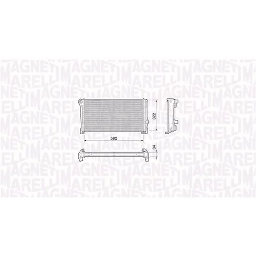 Chladič motora 350213199000 (MAGNETI MARELLI) - obr. 1