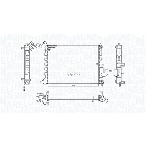 Chladič motora MAGNETI MARELLI 350213200200