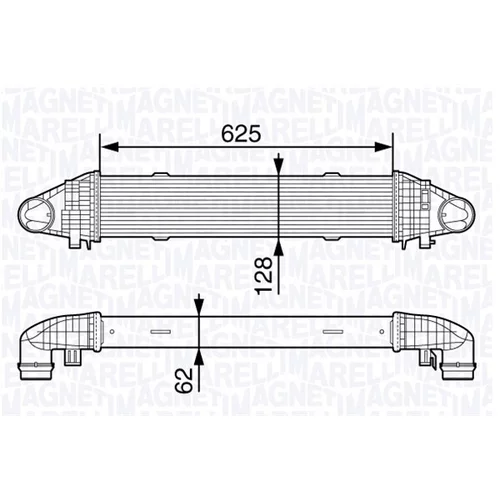 Chladič plniaceho vzduchu MAGNETI MARELLI 351319203340