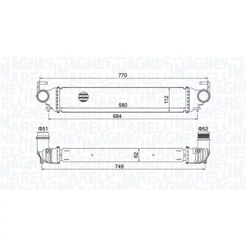 Chladič plniaceho vzduchu MAGNETI MARELLI 351319205620
