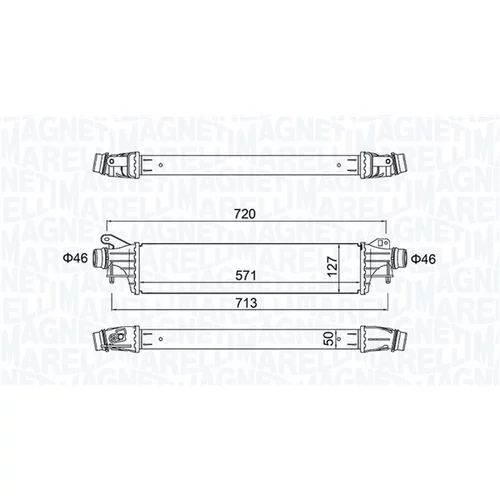 Chladič plniaceho vzduchu 351319205870 (MAGNETI MARELLI)
