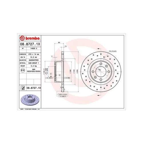 Brzdový kotúč MAGNETI MARELLI 360406018802
