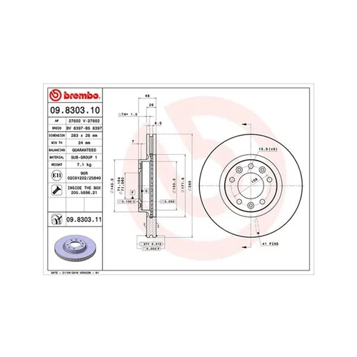 Brzdový kotúč MAGNETI MARELLI 360406041400
