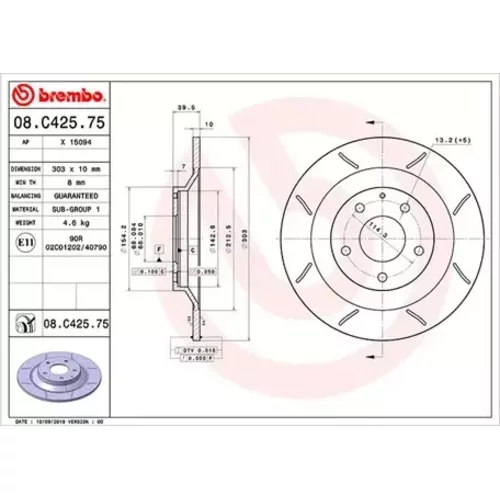 Brzdový kotúč MAGNETI MARELLI 360406099505