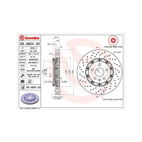 Brzdový kotúč MAGNETI MARELLI 360406129503